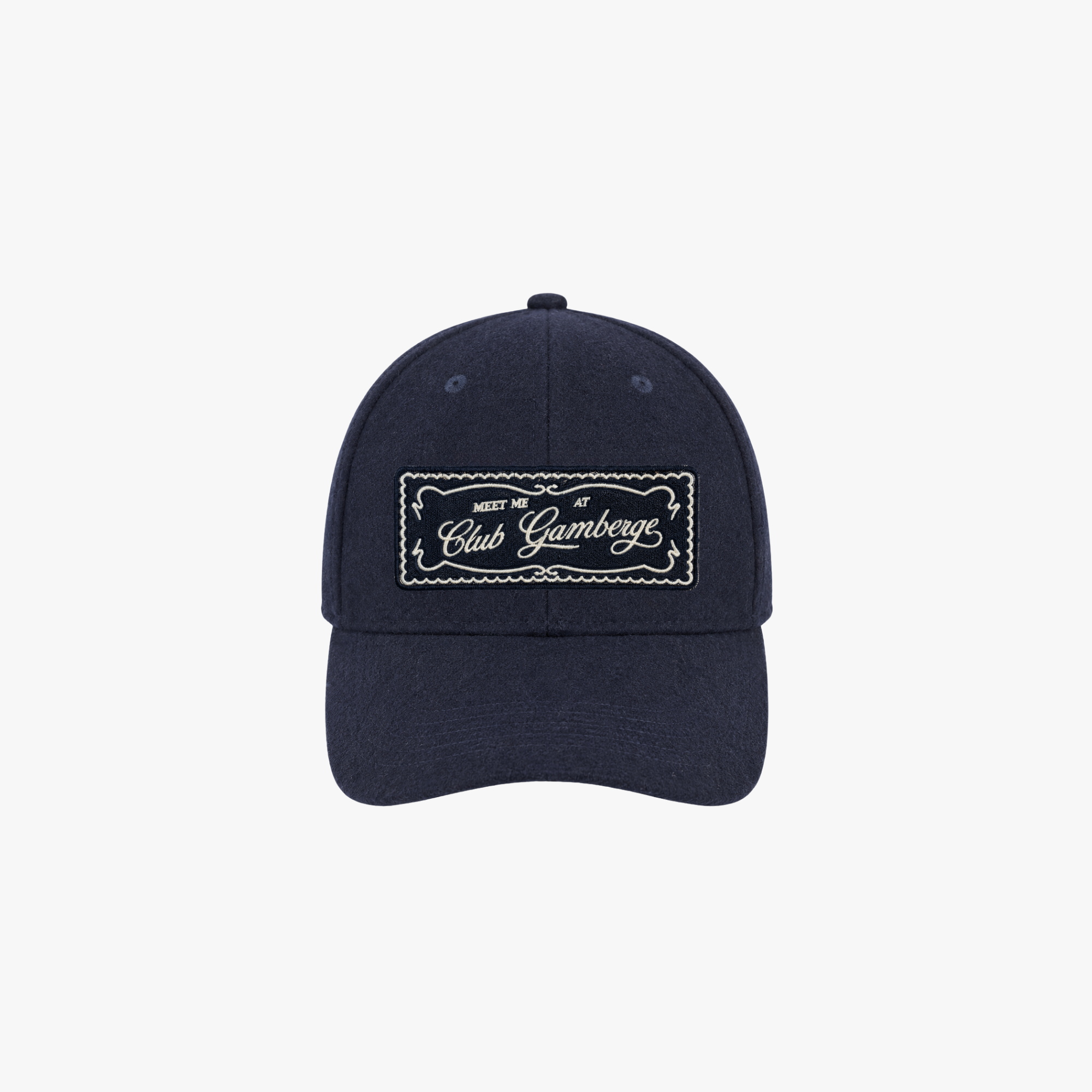 Casquette Gamberge Club bleu marine brodée.