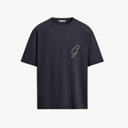 T-shirt Gamberge Club bleu marine en coton biologique premium.