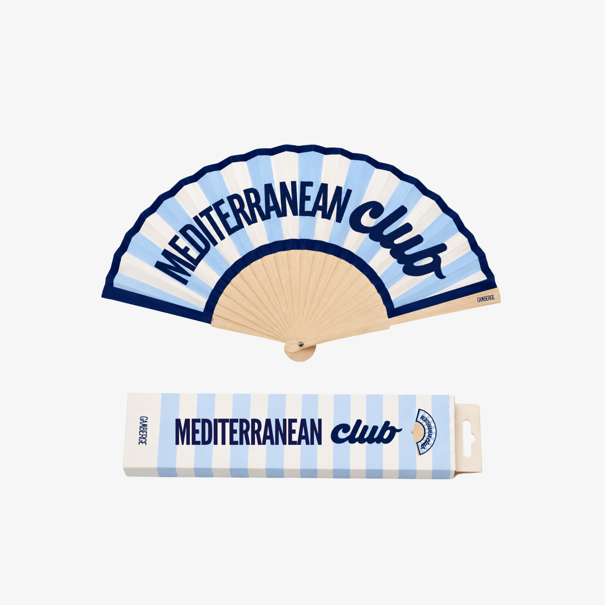 Éventail Mediterranean Club de Gamberge en édition limitée.