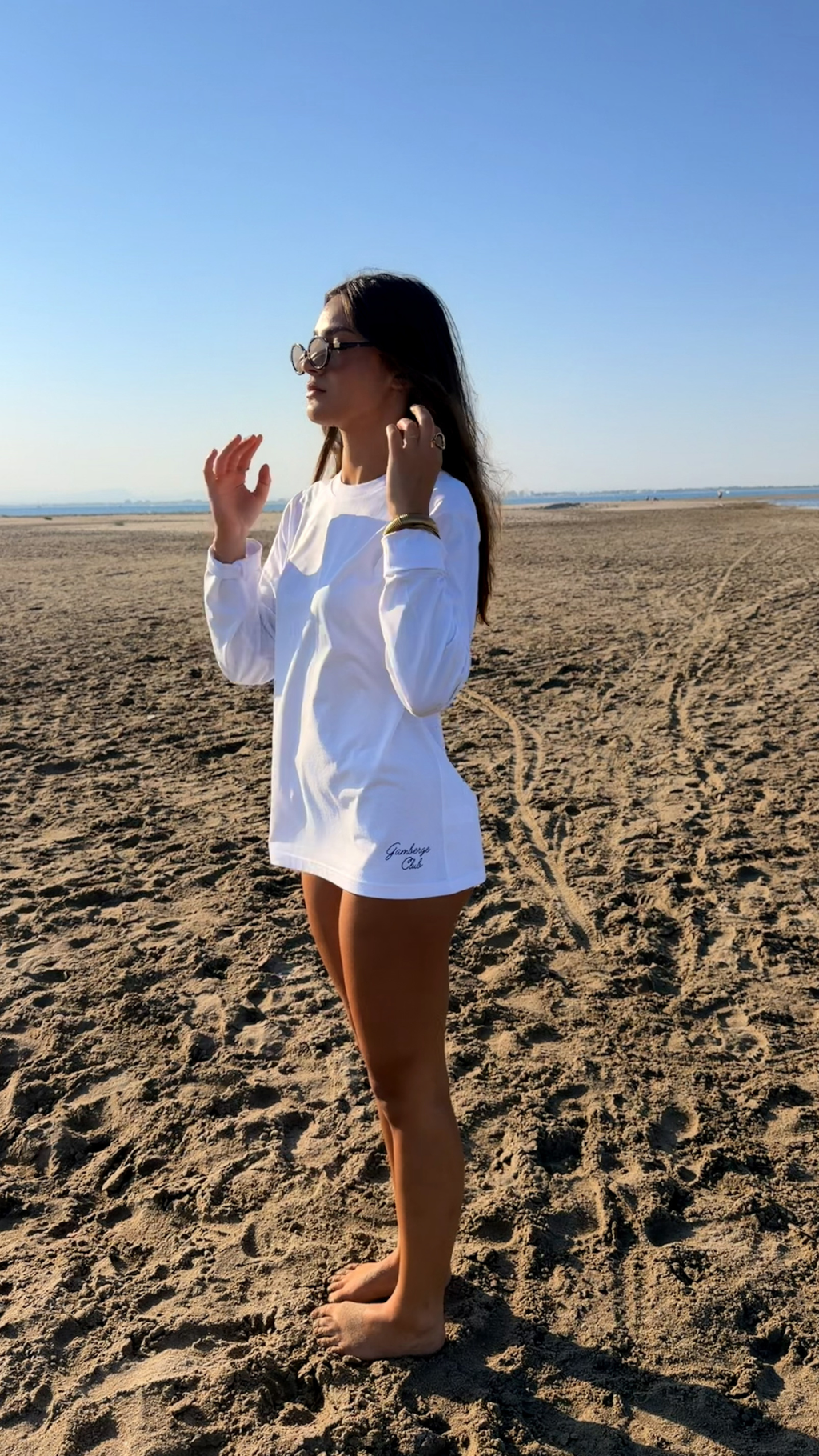T-shirt manches longues Welcome to Gamberge Club en coton biologique premium.